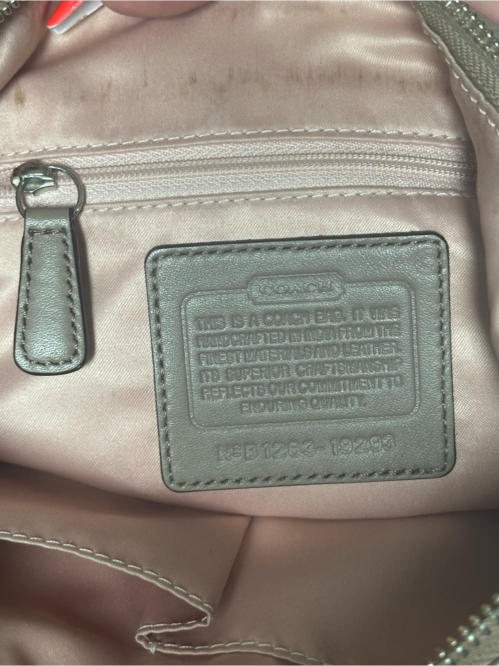 Coach Kristin Leather Hobo Bag Taupe Fawn Beige Silver Hardware ๐โจ - Picture 2 of 16